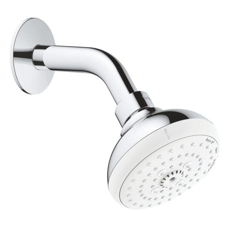 GROHE TEMPESTA 100 HEAD SHOWER WITH ARM 3 SPRAYS